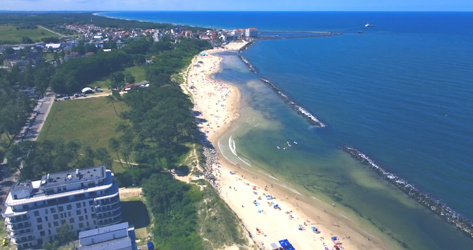 dojazd plaża Darłowo