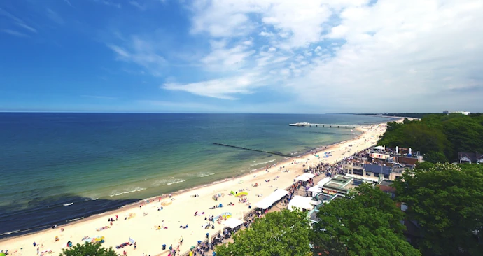 dojazd plaża Kołobrzeg